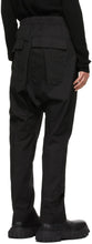 Rick Owens Black Long Drawstring Trousers