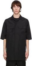 Rick Owens Black Magnum Short Sleeve Shirt - Chemise à manches courtes Magnum Noire Rick Owens - Rick Owens 검은 매그넘 짧은 소매 셔츠