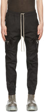 Rick Owens Black Mastodon Cargo Pants - Pantalon de cargaison à mastodon noir Rick Owens - 릭 오웬스 블랙 마스토돈화물 바지