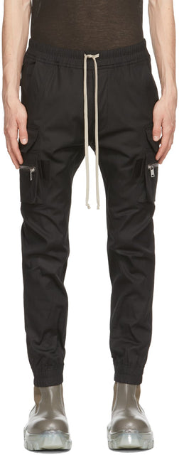 Rick Owens Black Mastodon Cargo Pants - Pantalon de cargaison à mastodon noir Rick Owens - 릭 오웬스 블랙 마스토돈화물 바지