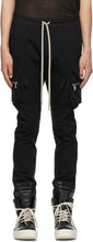 Rick Owens Black Mastodon Cargo Pants - Pantalon de cargaison à mastodon noir Rick Owens - 릭 오웬스 블랙 마스토돈화물 바지