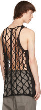 Rick Owens Black Net Tank Top