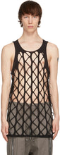 Rick Owens Black Net Tank Top - Rick Owens Black Net Débardeur - Rick Owens Black Net Tank Top.