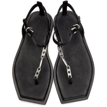Rick Owens Black New Chain Sandals