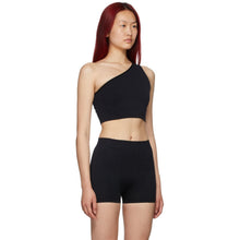 Rick Owens Black One Shoulder Active Sports Bra