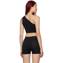Rick Owens Black One Shoulder Active Sports Bra
