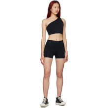Rick Owens Black One Shoulder Active Sports Bra