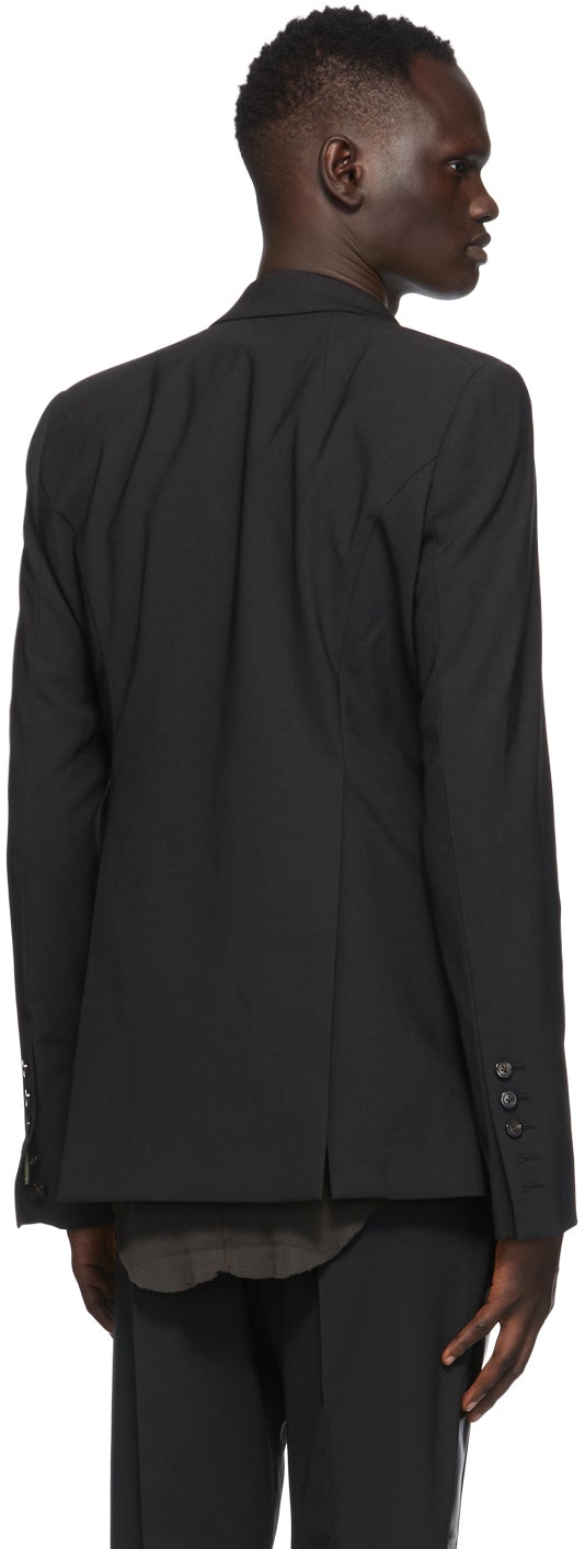 Rick Owens Black Soft Soft Tatlin Lapel Blazer Rick Owens