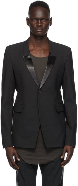 Rick Owens Black Performa Extreme Soft Tux Blazer - Rick Owens Black Performa Soft Soft Tux Blazer - Rick Owens Black Performa Extreme Soft Tux Blazer