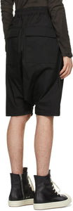 Rick Owens Black Pods Shorts