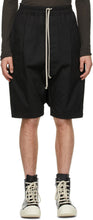Rick Owens Black Pods Shorts - Short de bosses noires Rick Owens - 릭 오웬 즈 블랙 포드 반바지
