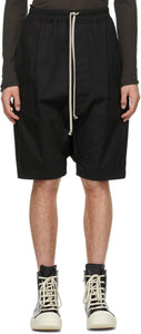 Rick Owens Black Pods Shorts - Short de bosses noires Rick Owens - 릭 오웬 즈 블랙 포드 반바지