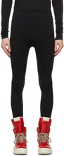 Rick Owens Black Rib Leggings - Rick Owens Leggings noirs noirs - 릭 오웬스 블랙 리브 레깅스