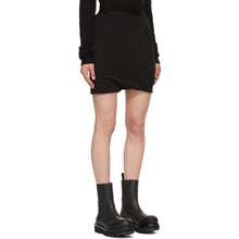 Rick Owens Black Silk Crepe Buds Shorts