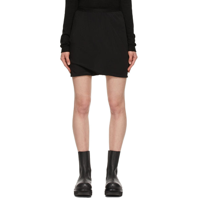 Rick Owens Black Silk Crepe Buds Shorts - Short de buds de crêpe en soie noire Rick Owens - 릭 오웬 즈 블랙 실크 크레이프 싹이 반바지