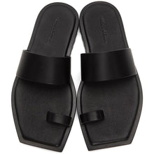 Rick Owens Black Small Bevel Sandals