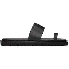 Rick Owens Black Small Bevel Sandals - Rick Owens Sandales Black Petite Biseau - 릭 owens 검은 작은 베벨 샌들