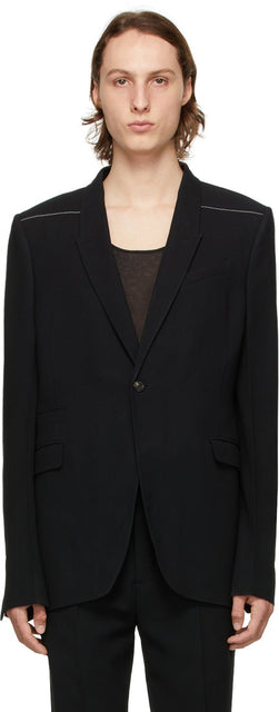 Rick Owens Black Soft Blazer - Rick Owens Black Soft Blazer - 릭 오웬스 블랙 소프트 블레이저