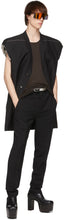 Rick Owens Black Tougue Belt