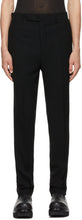 Rick Owens Black Wool Astaires Trousers - Rick Owens Pantalon de laine Noire des Astaires - 릭 Owens 검은 양모 괴짜 바지