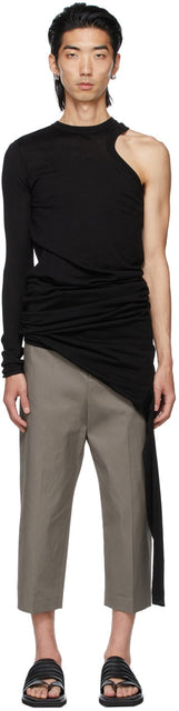 Rick Owens Black Wool Banana Top - Top de la banane de laine noire de rick owens - 릭 오웬스 블랙 울 바나나 탑입니다