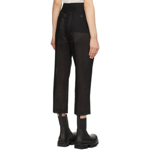 Rick Owens Black Wool Cropped Astaire Trousers – BlackSkinny