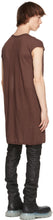 Rick Owens Brown Dylan Cap Sleeve T-Shirt