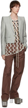 Rick Owens Burgundy Dietrich Drawstring Trousers