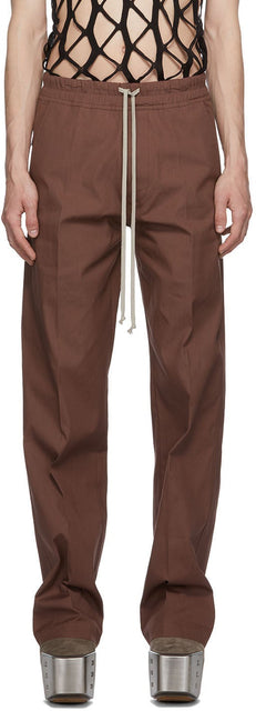 Rick Owens Burgundy Dietrich Drawstring Trousers - Pantalon Diatrich Dietrich Dietrich de Rick Owens Bourgogne Dietrich - Rick Owens Burgundy Dietrich Drawstring 바지