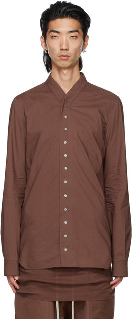 Rick Owens Burgundy Faun Shirt - Chemise Faun Rick Owens Bourgogne - Rick Owens Burgundy Faun Shirt.