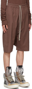Rick Owens Burgundy Forever Rick's Pods Shorts