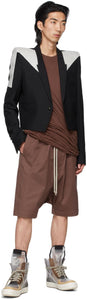Rick Owens Burgundy Forever Rick's Pods Shorts