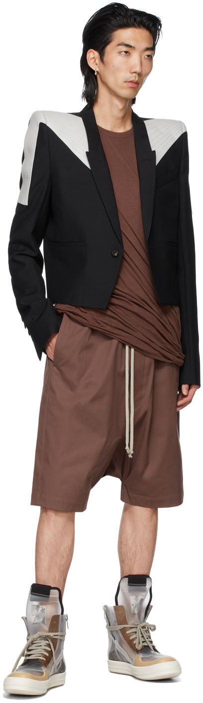 Rick Owens Burgundy Forever Rick's Pods Shorts