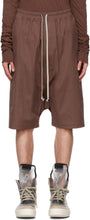 Rick Owens Burgundy Forever Rick's Pods Shorts - Rick Owens Bourgogne pour toujours Rick's Pods Shorts - Rick Owens Burgundy 영원히 릭의 포드 반바지