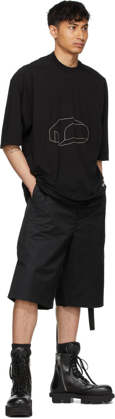 Rick Owens Drkshdw Black Ams Shorts