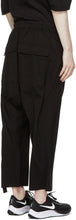 Rick Owens Drkshdw Black Cropped Long Drawstring Cargo Pants