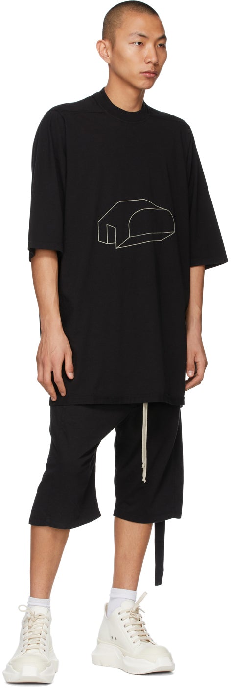 Rick Owens Drkshdw Black Jumbo T-Shirt