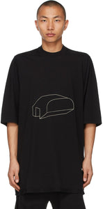 Rick Owens Drkshdw Black Jumbo T-Shirt - Rick Owens Drkshdw Black Jumbo T-shirt - 릭 Owens Drkshdw 검은 점보 티셔츠