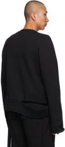 Rick Owens Drkshdw Black Long Creatch Sweatshirt