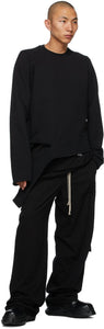 Rick Owens Drkshdw Black Long Creatch Sweatshirt