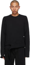 Rick Owens Drkshdw Black Long Creatch Sweatshirt - Sweat-shirt de Creatch Long Creatch noir de Rick Owens Drkshdw - Rick Owens Drkshdw Black Long Creatch 스웨터