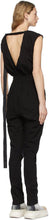 Rick Owens Drkshdw Black Performa Bodybag Jumpsuit