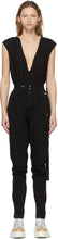 Rick Owens Drkshdw Black Performa Bodybag Jumpsuit - Rick Owens Drkshdw Black Performa BodyBag Combinaison - 릭 오웬스 Drkshdw 검은 performa bodybag jumpsuit.