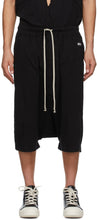 Rick Owens Drkshdw Black Pods Shorts - Short de rick owens drshdw noirs - Rick Owens Drkshdw 블랙 포드 반바지