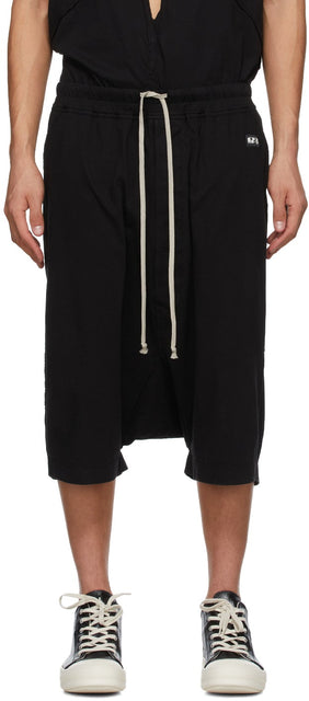 Rick Owens Drkshdw Black Pods Shorts - Short de rick owens drshdw noirs - Rick Owens Drkshdw 블랙 포드 반바지
