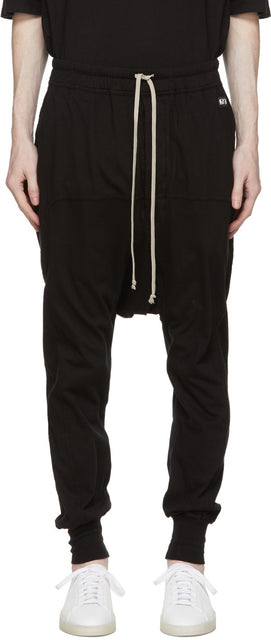 Rick Owens Drkshdw Black Prisoner Lounge Pants - Rick Owens Drkshdw Noir Prisonnier Lounge Pantalon - 릭 오웬스 Drkshdw 검은 죄수 라운지 바지