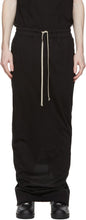 Rick Owens Drkshdw Black Pull-On Pillar Skirt - Rick Owens DRKSHDW Black Pull-On Pillar Pillar - Rick Owens Drkshdw 블랙 풀 오는 기둥 치마