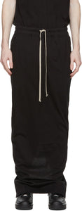 Rick Owens Drkshdw Black Pull-On Pillar Skirt - Rick Owens DRKSHDW Black Pull-On Pillar Pillar - Rick Owens Drkshdw 블랙 풀 오는 기둥 치마