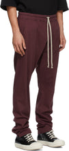Rick Owens Drkshdw Burgundy Berlin Lounge Pants