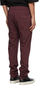 Rick Owens Drkshdw Burgundy Berlin Lounge Pants